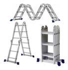Escada Multifuncional Alumínio Mor 12 Degraus - 4x3