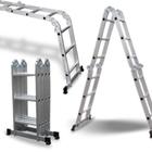 Escada Telescópica Alumínio 8 Degraus 2,6m 150kg Starfer » danielEletro.com
