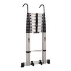 Escada telescópica alumínio multifuncional 5,50 metros 14 degraus - Villatrade