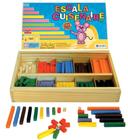 Escala Cuisenaire Completa 294 Peças De Madeira