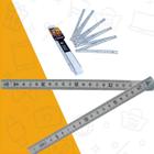 Escala Métrica Dobrável ABS 2 Metros Portátil Medição Compacta Completa Medidas Prático 10 Dobras Medida Fácil