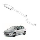 Escapamento Silencioso Peugeot 206 1.6 16V 2002 a 2008 Inter - Pioneiro