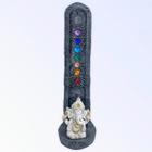 Escolha Cor Incensário 7 Chakras Buda Ganesha Yoga 22Cm - Meta Atacado