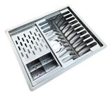 Escorredor calha Gourme Embutir 100% Inox Louça Pratos Copo*