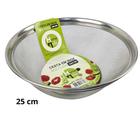 Escorredor Cesto em Inox Frutas Alimentos Multiuso 25 cm KIT 2 UNI