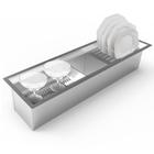 Escorredor de Louça Embutido Calha Úmida 65 cm Inox - Saro