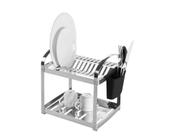 Escorredor de Louças para 12 pratos Inox com Escorredor de Talheres Suprema 2099112 Brinox