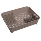 Escorredor de Louças Talheres Copos 14 Pratos 45x35x11cm Basic Warm Gray Coza