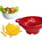 Escorredor De Massa Com Alça Silicone Utensílios De Cozinha Casa Culinária Frutas Saladas Legumes Alimentos Multiuso - UNINJET