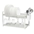 Escorredor Inox 20 Pratos Montado Com Porta Talheres