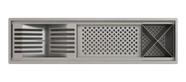 Escorredor Louça Inox 3 Módulos Organizador Para Cozinha