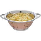 Escorredor Macarrao Massas Legumes Com Alça Inox 24cm