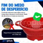 Escorredor Massa Alça Silicone Coador Espaguete Utensílios