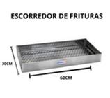 Escorredor Para Frituras 60x30 Em Inox - Pratic