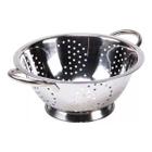 Escorredor Para Massas Macarrão Legumes Aço Inox 24 Cm