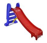 Escorregador Infantil Médio 3 Degraus Playground - Vermelho e Azul