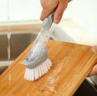 Escova 2 em 1 com Dispenser Detergente e Esponja Limpa Louça da Cozinha
