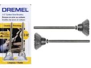 Escova Aço Carbono 1/2 Pincel 442-02 Dremel Com 2 Unidades 26150442AC