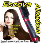 Escova alisadora e secadora feminino curto longo