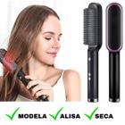 Escova Alisadora Secadora Profissional 3 Em 1 Pente Seca Modela Cabelo