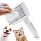 Escova autolimpante Slicker Cala para cuidar de cães e gatos