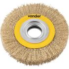 Escova de aço circular 6" x 1" com bucha de redução Vonder