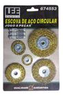 Escova De Aço Circular Jogo 8 Peças 674553 Lee Tools