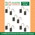 Escova de carvão politriz bosch 1366 kit 10 pares (ec98)