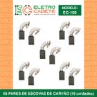 Escova de carvão serra mármore makita (cb303) 4100nhk kit 5 pares (ec103)