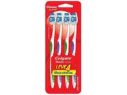 Escova de Dente Colgate Classic Clean - 4 Unidades