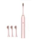 Escova de Dente Elétrica Recarregável Limpeza Profunda + 6 Modos + Silenciosa - Rosa