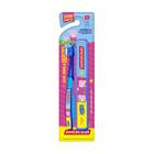 Escova de Dente Escolar Peppa Pig DentalClean Macia + Estojo - Azul