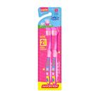 Escova de Dente Peppa Pig DentalClean Leve 2 Macia Cabeça 27 - Rosa