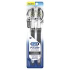 Escova de dentes de bateria pulsar oral-b com cerdas infundidas de carvão, macia, 2ct