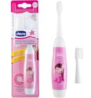 Escova de dentes eletrica infantil rosa - chicco