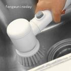 Escova De Limpeza Giratória Elétrica 5 Em 1 Recarregável Para Cozinha Banheiro