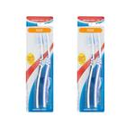 Escova Dental Aquafresh Cerdas Polidas Arredondadas Flex Média (Kit 2 Pacote com 2 Unidades)