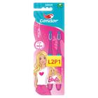 Escova Dental Condor Barbie Junior Leve 2 Pague 1 Macia Especial