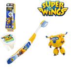 Escova dental Infantil Cerdas Macias com Capa Protetora Super Wings - Donnie