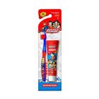 Escova Dental Infantil + Gel Dentalclean Heróis 50g