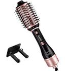 Escova Eletrica Quanta QTES6001 Easy Step 2 In 1 com 1.300 Watts - Preto/Rose Gold