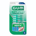 Escova Interdental Gum Soft-Picks Comfort Flex Menta com 16 Unidades