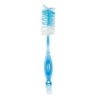 Escova limpa mamadeira e bico 2 em 1 soft clean azul bb153