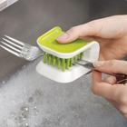 Escova Limpeza Para Talher Antiderrapante Cozinha Lava Louça Praticidade Quadrada