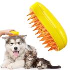 Escova para gatos 3 em 1 Escova fumegante para animais de estimação para cães e gatos, escova vaporizada remove pelos