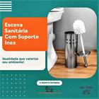 Escova Sanitária Com Suporte Inox Higienização Vaso Privada