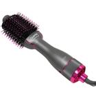 Escova Secadora de Cabelo Quanta QTES6000N 1300 W 2 Em 1 Bivolt - Cinza/Rosa