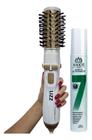 Escova Secadora Gold Brush Alisadora e Modeladora 1300W Cabelo 110V + Leave-in