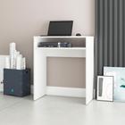 Escrivaninha 1 Prateleira 1 Nicho Mesa de Estudos Multiuso Home Office Escritório 67 cm Branco