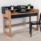 Escrivaninha 2 Gavetas 128cm Hanover/Nero Home Office Flexus Artesano